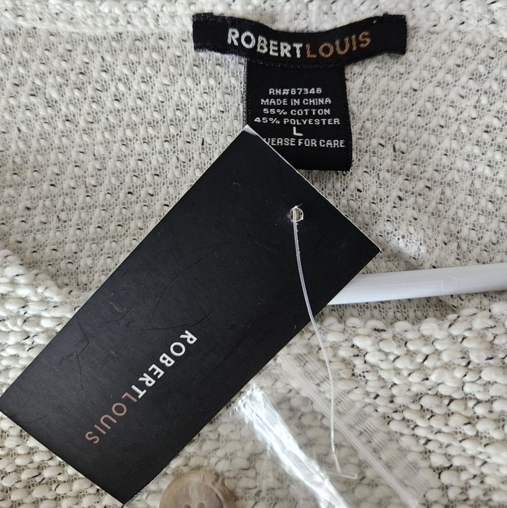 ROBERT LOUIS DRESS SZ L OATMEAL - Picture 11 of 11